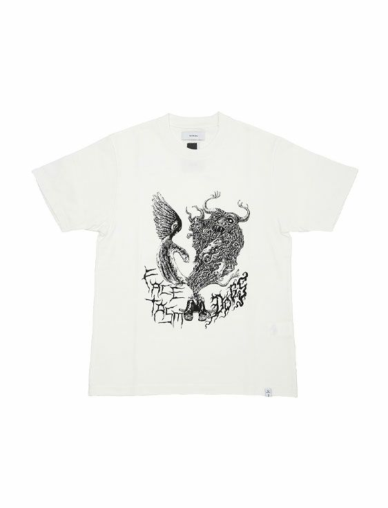 FACETASM/ファセッタズム/FACETASM×DOGS TEE/WHITE/ホワイト