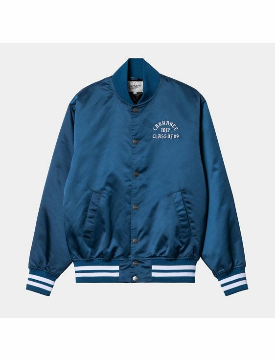 Carhartt WIP/カーハート　ダブリューアイピー/CLASS OF 89 BOMBER JACKET/BLUE/ブルー