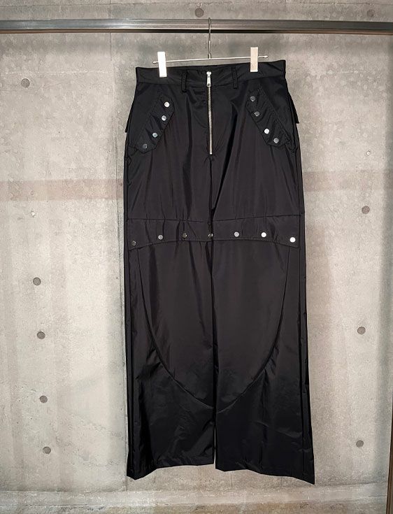 SHOOP/シュープ/SNAP ZIPPER NYLON PANTS/Mサイズ/BLACK/ブラック