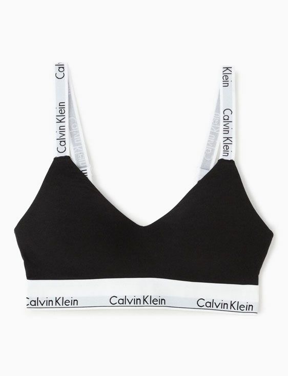 CalvinKlein/カルバンクライン/MODERN COTTON LGHT LINED BRALETTE (AVG)/XSサイズ/BLACK/ブラック