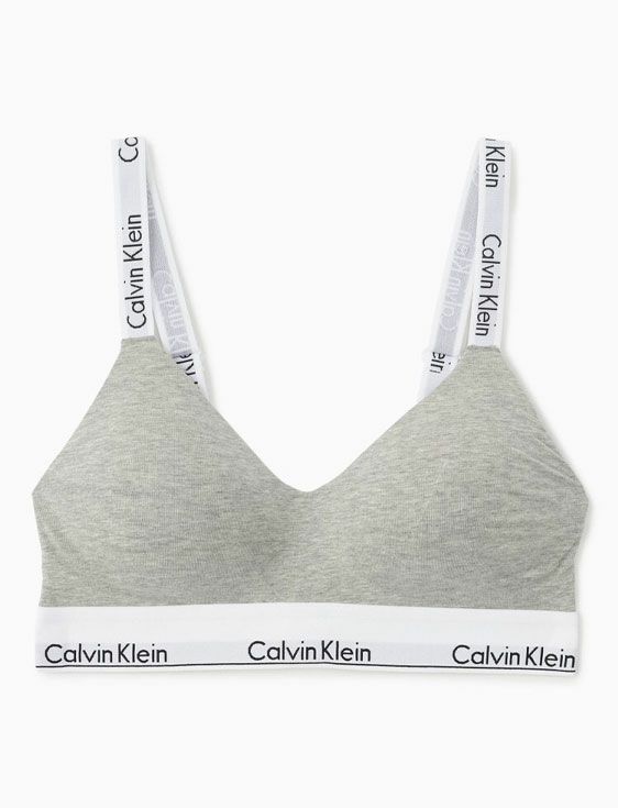 CalvinKlein/カルバンクライン/MODERN COTTON LGHT LINED BRALETTE (AVG)/Sサイズ/GRAY/グレー