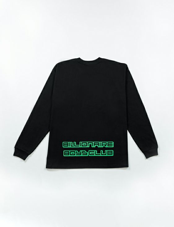 Billionaireboysclub/ビリオネアボーイズクラブ/WATERMELONHEAD EXCLUSIVE COTTON L/S T-SHIRT/BLACK/ブラック