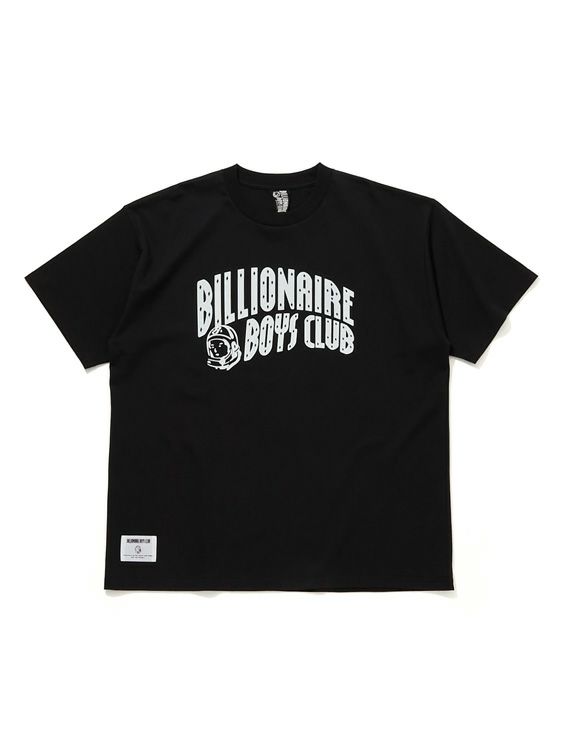 BILLIONAIRE BOYS CLUB/ビリオネア・ボーイズ・クラブ/COTTON T-SHIRT ARCH LOGO/BLACK/ブラック