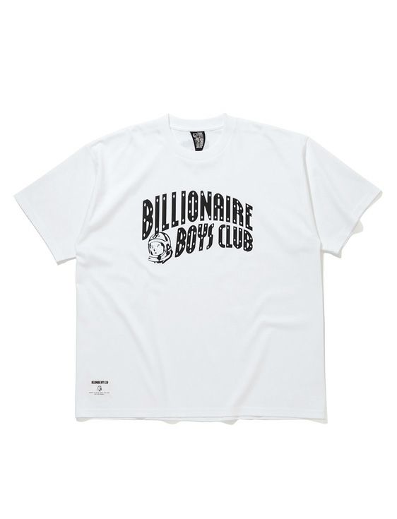 BILLIONAIRE BOYS CLUB/ビリオネア・ボーイズ・クラブ/COTTON T-SHIRT ARCH LOGO/WHITE/ホワイト