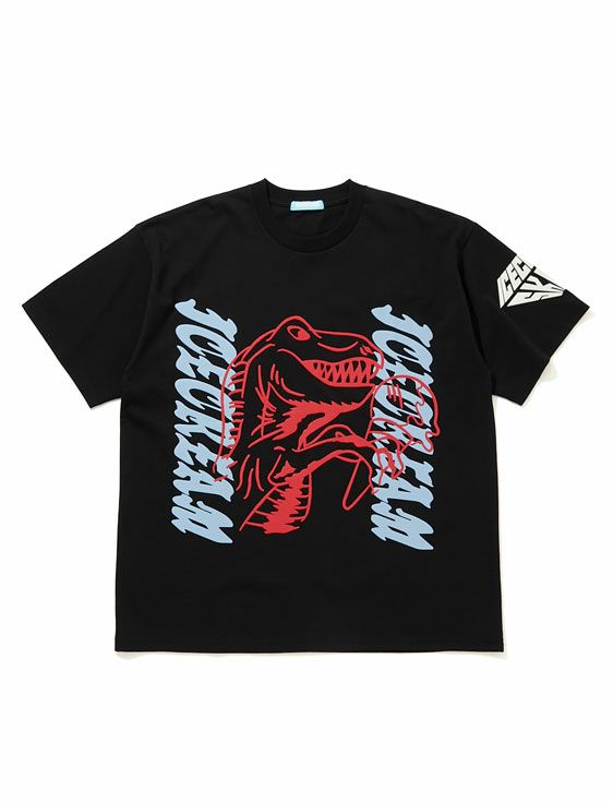 ICECREAMアイスクリーム/PUFF PRINT COTTON T-SHIRT TYO/BLACK/ブラック