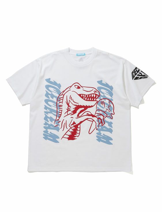 ICECREAMアイスクリーム/PUFF PRINT COTTON T-SHIRT TYO/WHITE/ホワイト