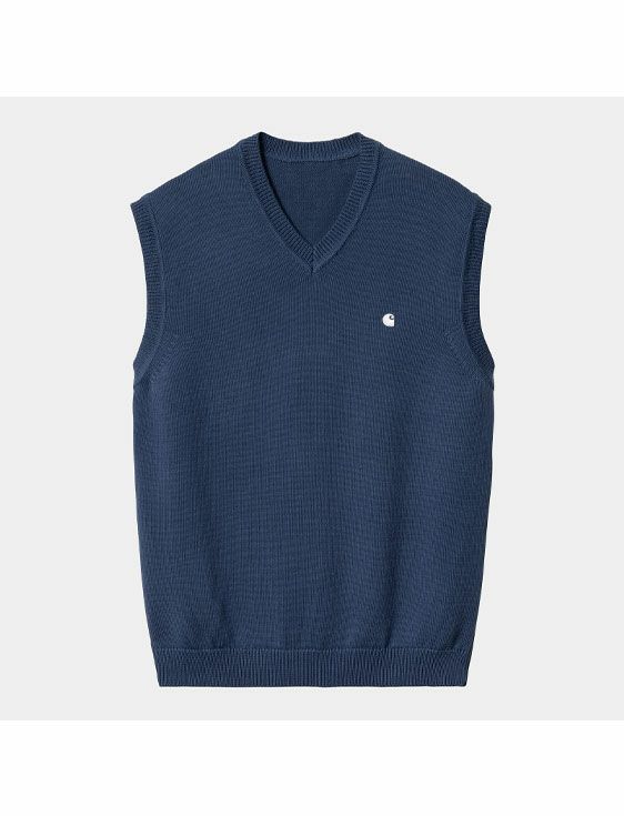 Carhartt WIP/カーハート　ダブリューアイピー/MADISON VEST SWEATER/NAVY/ネイビー