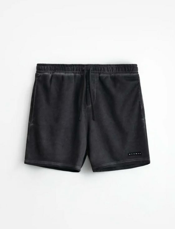 STAMPD/スタンプド/Oil Wash Sweatshort/Sサイズ/BLACK/ブラック