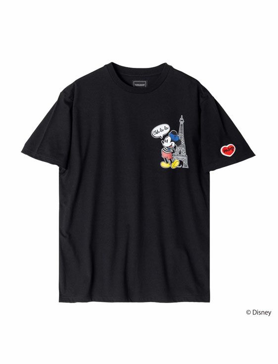 MAISON HONORE/メゾンオノレ/Limited design T-shirt 02/ Mickey/BLACK/ブラック