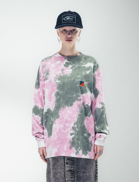 KARNELY/カーネリー/FOGGY DYE L/S TEE/KAHKI/カーキ