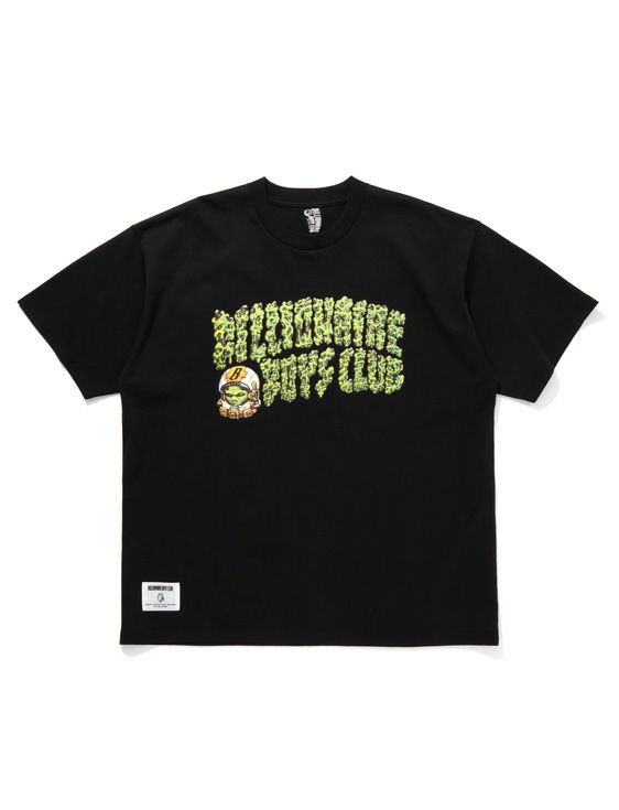 BILLIONAIRE BOYS CLUB/ビリオネア・ボーイズ・クラブ/COTTON T-SHIRT ARCH LOGO BY W/BLACK/ブラック