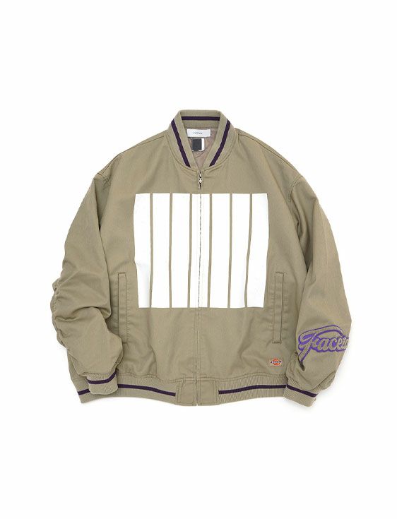 FACETASM/ファセッタズム/FACETASM x DICKIES 7 BARS STADIUM JACKET/BEIGE/ベージュ