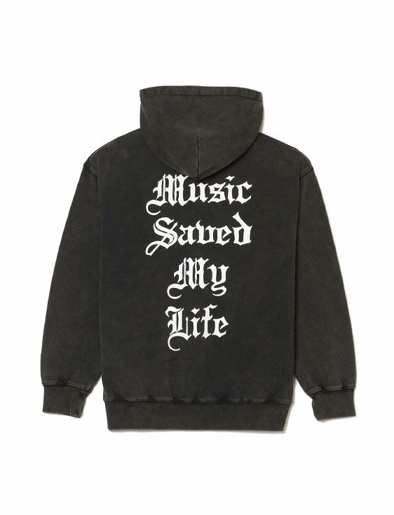 MSML/エムエスエムエル/VINTAGE GARMENT DYE HOODIE/BLACK/ブラック