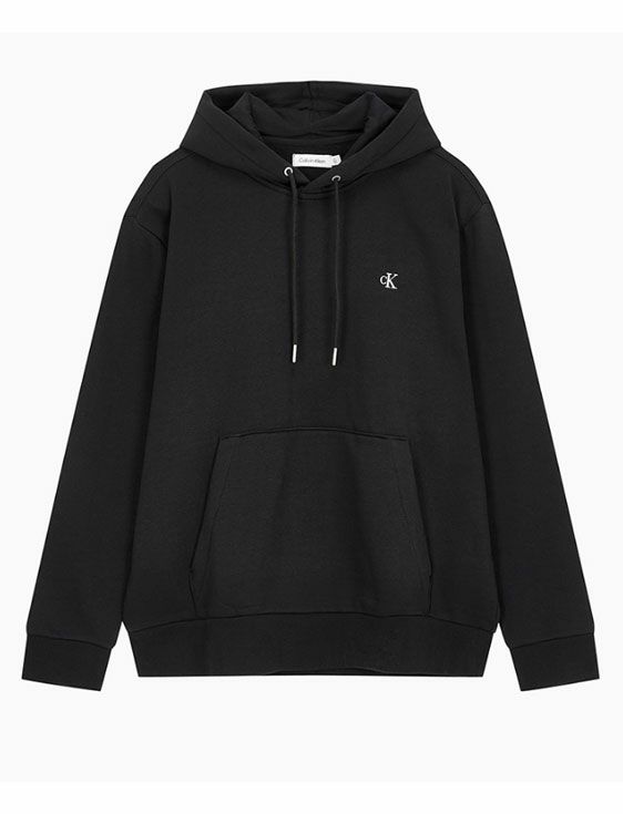 CalvinKlein/カルバンクライン/LS ARCHIVE FLEECE PO HOOD/BLACK/ブラック