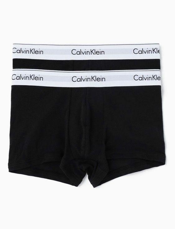 CalvinKlein/カルバンクライン/MODERN COTTON STRETCH TRUNK 2PK/BLACK/ブラック