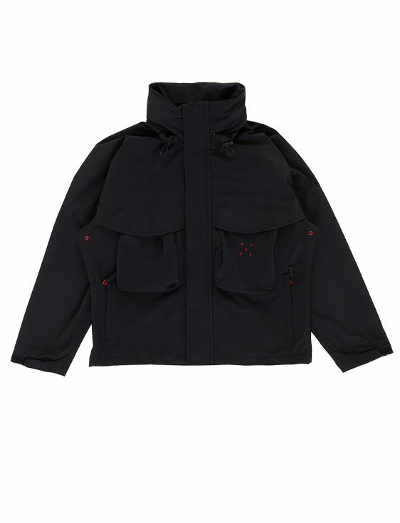 POP TRADING COMPANY/ポップトレーディングカンパニー/POPSHELL JACKET IN BLACK/GOJI BERRY/BLACK