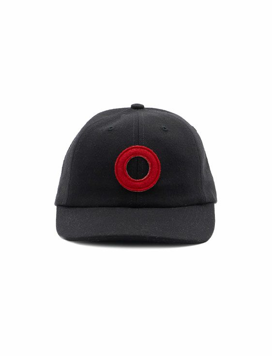 POP TRADING COMPANY/ポップトレーディングカンパニー/O SIXPANEL HAT IN BLACK/REDI/BLACK/ブラック