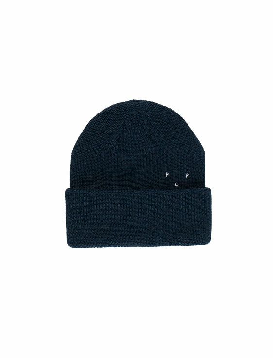 POP TRADING COMPANY/ポップトレーディングカンパニー/BASIC BEANIE IN NAVY/NAVY/ネイビー