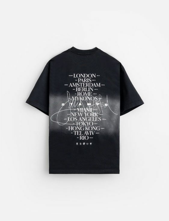 STAMPD/スタンプド/Sound System World Tour Relaxed Tee - Dip Dye/Mサイズ/BLACK/ブラック