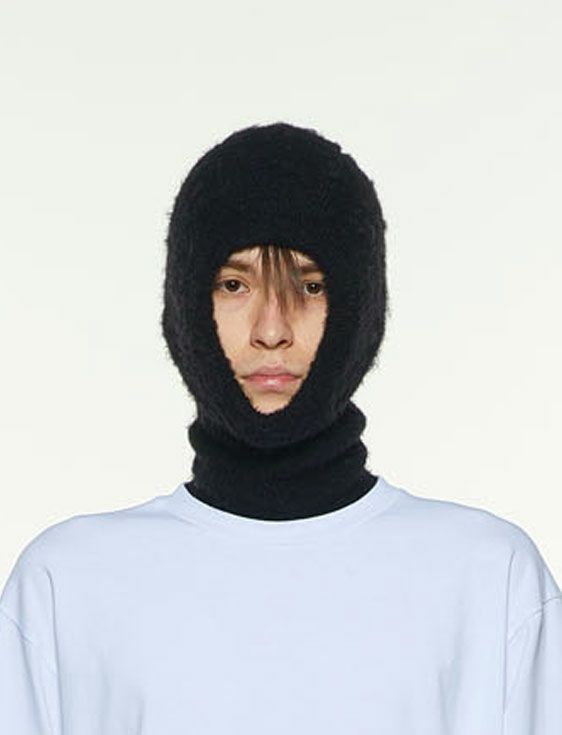 SHOOP/シュープ/DOUBLE FACE MOHAIR BALACLAVA/BLACK/ブラック