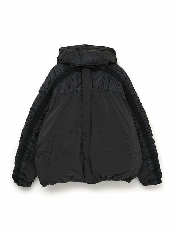 FACETASM/ファセッタズム/GATHERED SEAM DOWN JACKET/BLACK/ブラック