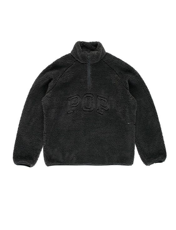 POP TRADING COMPANY/ポップトレーディングカンパニー/ARCH HALFZIP FLEECE SWEAT IN CHARCOAL/チャコール