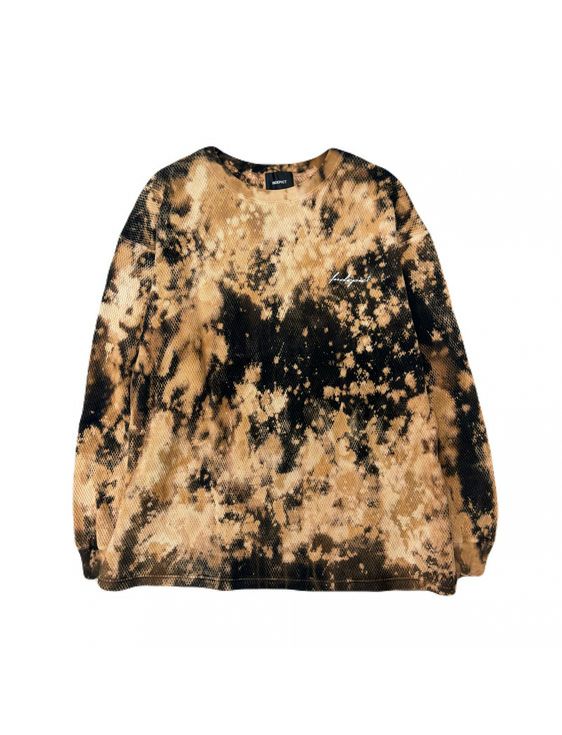 INDEPICT/インデピクト/MARBLE DYED THERMAL/BLACK/ブラック