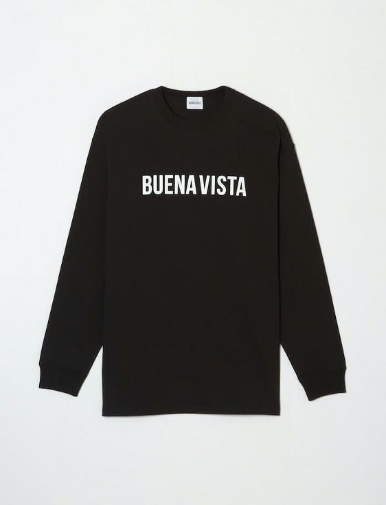 BUENAVISTA/ブエナビスタ/BUENA VISTA LOGO L/S tee/BLACK/ブラック