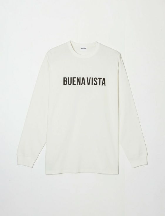 BUENAVISTA/ブエナビスタ/BUENA VISTA LOGO L/S tee/WHITE/ホワイト