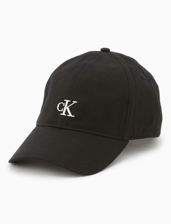 CalvinKlein/カルバンクライン/6PANEL SMALL MONOGRAM CAP/BLACK/ブラック