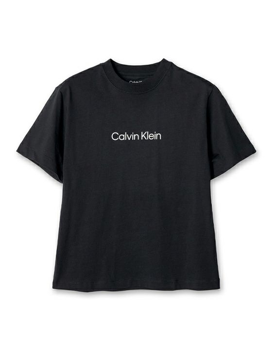 CalvinKlein/カルバンクライン/SS RELAXED STANDARD LOGO TEE/BLACK/ブラック