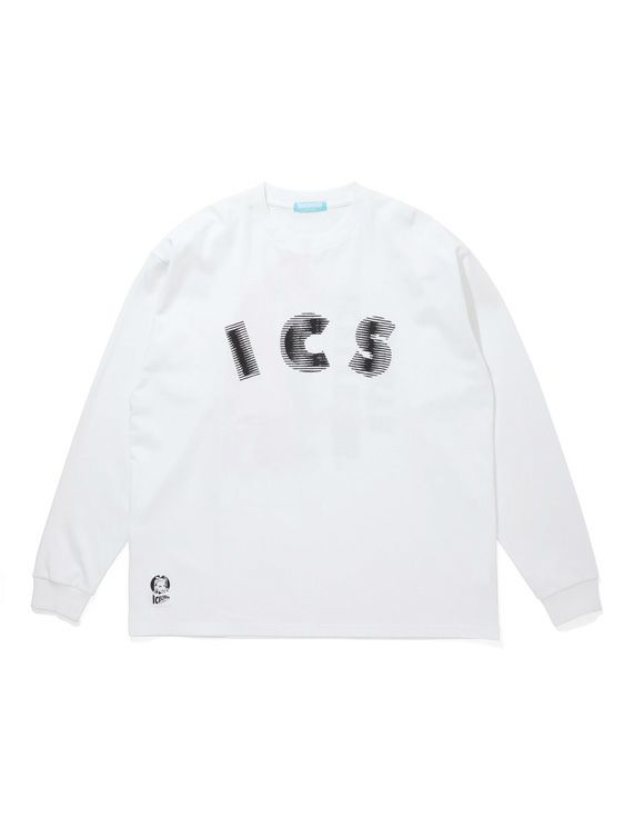 ICECREAM/アイスクリーム/COTTON LS T-SHIRT ICS/WHITE/ホワイト