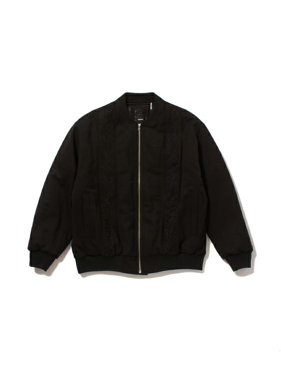 MSML/エムエスエムエル/EMBROIDERY BOMBER JACKET/BLACK/ブラック