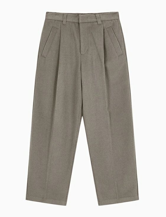 CalvinKlein/カルバンクライン/A-PRE WOOL PANTS/BEIGE/ベージュ