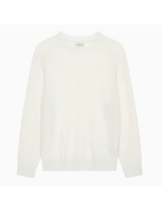 CalvinKlein/カルバンクライン/A-CK AOP SWEATER/IVORY/アイボリー