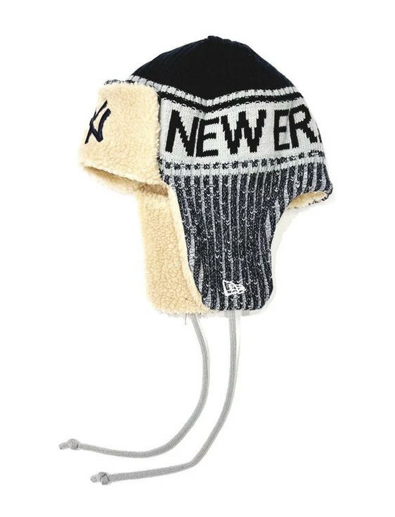 NEWERA/ニューエラ/KNIT TRAPPER MLB NEYYAN NVY/NAVY/ネイビー