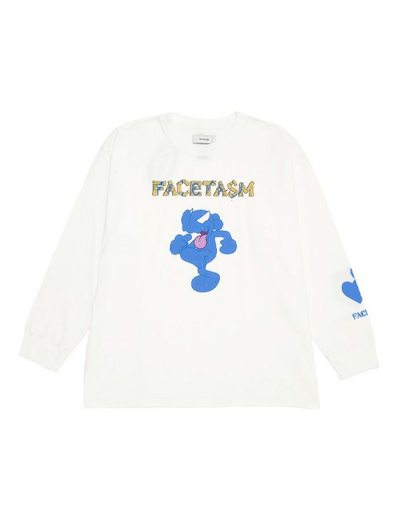 FACETASM/ファセッタズム/FACETASM×CPD SHIRAI PRINT LONG TEE/WHITE/ホワイト