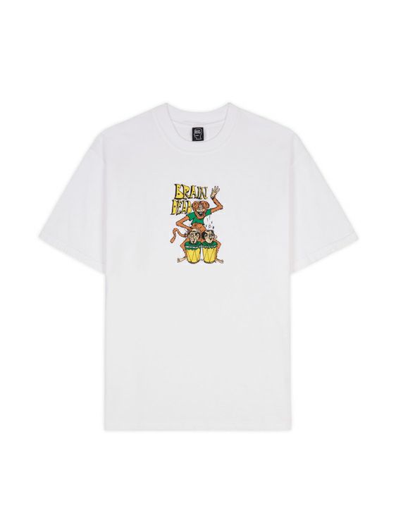 BRAIN DEAD/ブレインデッド/BONGO BRAIN T-SHIRT/WHITE/ホワイト