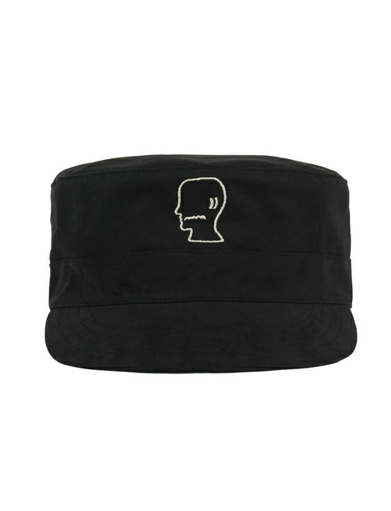 BRAIN DEAD/ブレインデッド/BANDANA BACK PILLBOX HAT/BLACK/ブラック