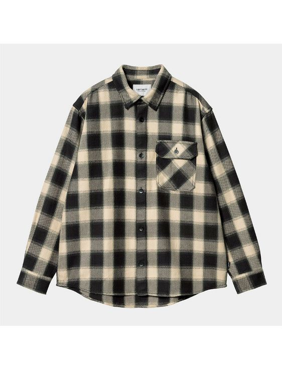 Carhartt WIP/カーハート　ダブリューアイピー/L/S WITTEN SHIRT Witten Check, Wall/BEIGE/ベージュ