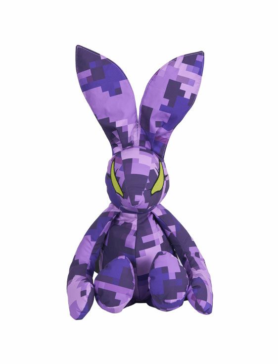 beauty beast/ビューティービースト/PIXEL CAMOUFLAGE RABBIT PACK/PURPLE/パープル