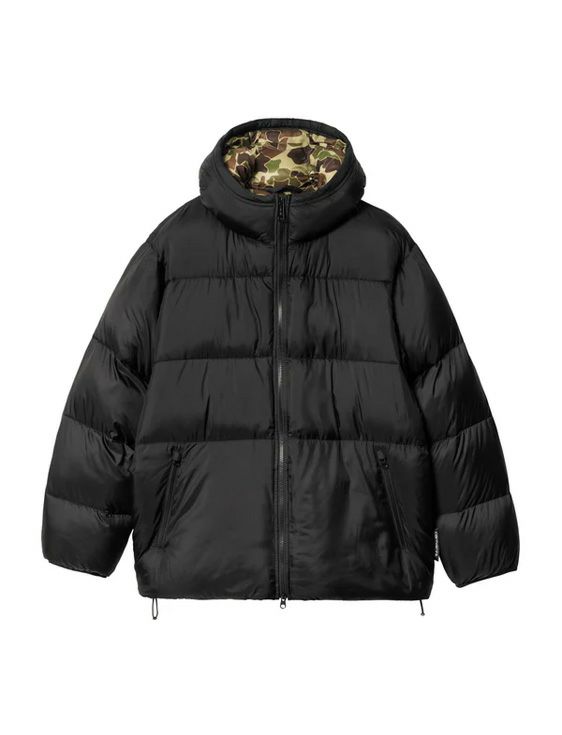 Carhartt WIP/カーハート　ダブリューアイピー/TORONTO JACKET Black / Camo Duck, Green/BLACK/ブラック