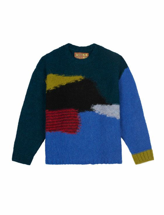 BRAIN DEAD/ブレインデッド/BOXY KNIT SWEATER/MULTI/マルチ