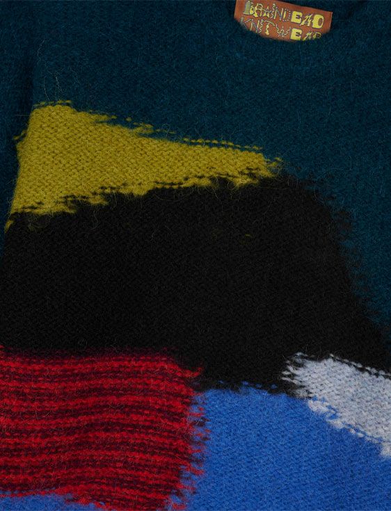 BRAIN DEAD/ブレインデッド/BOXY KNIT SWEATER/MULTI/マルチ