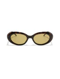 国内送 szade エスザーデ blair オーバル サングラス ブラック系 Szade/エスザーデ/BLAIR havana tortoiseshell / caper/BROWN