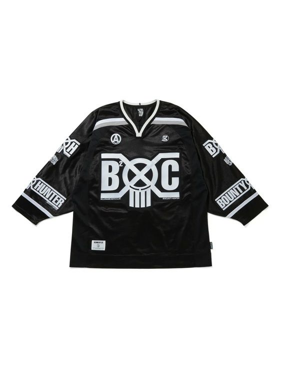 BILLIONAIRE BOYS CLUB/ビリオネア・ボーイズ・クラブ/BBC x BOUNTY HUNTER HOCKEY JERSEY/BLACK/ブラック