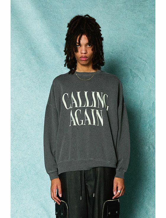 TAUPE/トープ/CALLING AGAIN SWEAT-SHIRTS/GRAY/グレー