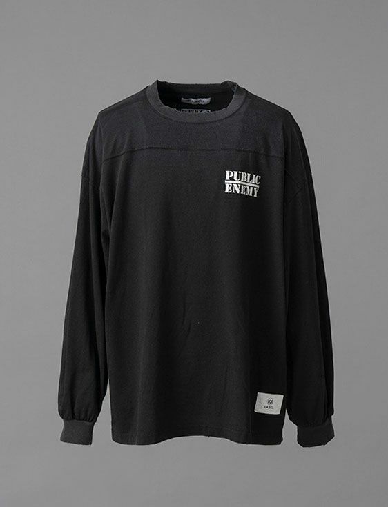 MA LABEL BY MAISON SPECIAL/エムエーレーベルバイメゾンスペシャル/PUBLIC ENEMY Prime-Over L/S Tshirt #4/BLACK/ブラック