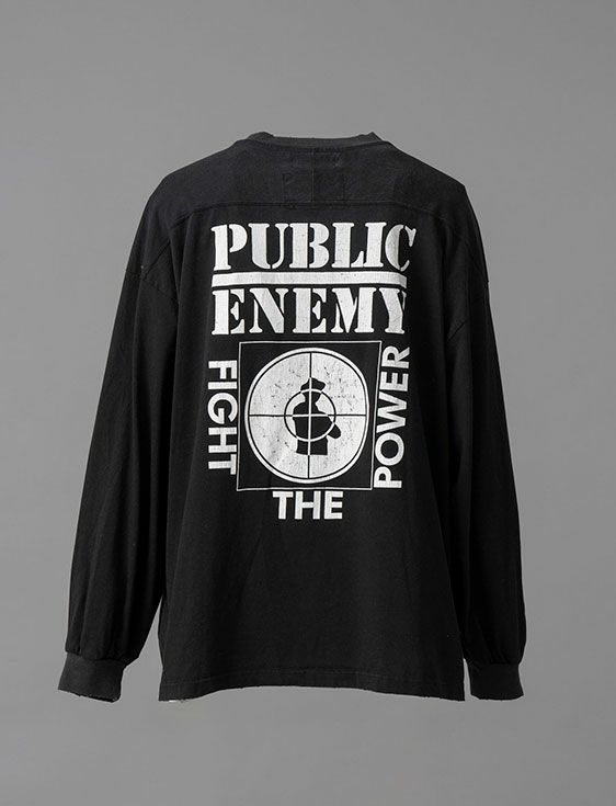 MA LABEL BY MAISON SPECIAL/エムエーレーベルバイメゾンスペシャル/PUBLIC ENEMY Prime-Over L/S Tshirt #4/BLACK/ブラック