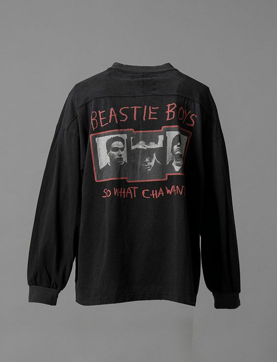 MA LABEL BY MAISON SPECIAL/エムエーレーベルバイメゾンスペシャル/BEASTIE BOYS Prime-Over L/S Tshirt #3/BLACK/ブラック